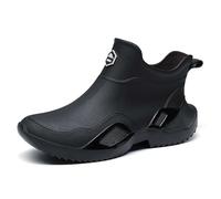 Scarpe Antipioggia da Donna, Eleganti Stivali da Pioggia Corti, Scarpe da Acqua per Coppie, comode galosce Antipioggia Basse Adatte a Tutte Le Stagioni (Black, 42)