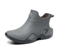 Scarpe Antipioggia da Donna, Eleganti Stivali da Pioggia Corti, Scarpe da Acqua per Coppie, comode galosce Antipioggia Basse Adatte a Tutte Le Stagioni (Grey, 41)