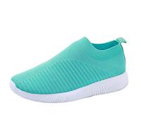 Scarpe antiscivolo da donna comode in rete casual con suola per corsa, sport da donna frequenza gel, Verde, 40 EU