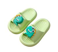 Scarpe antiscivolo per bambini in morbida EVA per interni ed esterni, con stampa di dinosauri, comode, leggere, traspiranti, estive, antiscivolo, per bambini dai 2 ai 12 anni, 01 verde., 33 EU