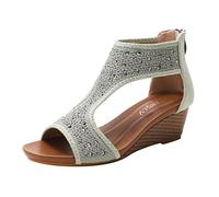 Scarpe Aperte Donna Estive con Zeppa - Ciabatte Donna Chiuse Dietro con