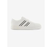 Armani Exchange London, Side Stripes, Color Contrast, Scarpe da Ginnastica Uomo, off White Black, 42 EU