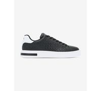 Armani Exchange Xm000140 Sneakers Con Lacci In Ecopelle Da Uomo MC011 BLACK+OPTICAL WHITE 42