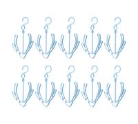 Scarpe Asciugatura Appendino 270mm x 150mm PP Appeso Cremagliera Blu 20pz