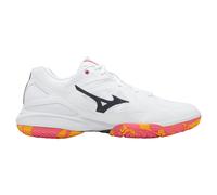 Scarpe da uomo per badminton/squash Mizuno Wave Claw 3 - white/citrus/calypso coral - Bianco (43)