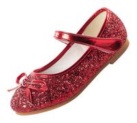 Scarpe Ballerine Bambina Principessa Piatta Danza Paillettes Cerimonia Xmas