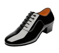 Scarpe Ballo Latino Uomo Stringate Tango,Scarpe Ballo Uomo Liscio,Uomini Ballroom Sneakers,Non Facile Deformare,Adatto per Latino,Salsa,Tango,Jazz,Moderno