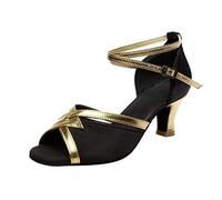 Scarpe Ballo Punta Aperta/Chiuse Scarpe Ballo Standard Tacco Salsa Danza Pratica Prestazioni Scarpe da Ballo Latino Morbide E Comode Scarpe da Ballo Latino Americano Donna Salsa Tango
