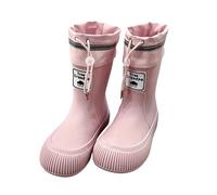 Scarpe Bambina 23 - da Pioggia per Bambine per La Scuola E Le attività All'Aperto con Tacco Basso A metà Polpaccio Comodi E Adatti A Tutte Le Stagioni dagli 8 Ai 10 Anni (8-9Years)