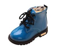 Scarpe Bambina 25 - Stivaletti Resistenti E Bambine in Pile Caldo per Il Freddo Comode Ed Eleganti Calzature in età Prescolare E Preadolescenziale (Blue 115-12 Years)