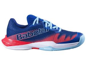 Scarpe bambini per il padel Babolat Jet Premura 2 JR - blue/poppy red - Multicolore (36)