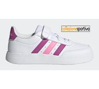 SCARPE BAMBINO/BAMBINA ADIDAS BREAKNET 2.0 - IE3791 col.bianco/rosa