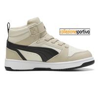 SCARPE BAMBINO/BAMBINA PUMA REBOUND V6 MID AC+ - 393832-30 col. beige/nero