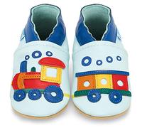 Scarpe Bambino - Scarpe Neonato in Morbida Pelle - Scarpine Neonato Primi Passi - Locomotiva - 0-6 Mesi