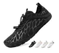 Scarpe Barefoot Minimaliste Donna Scarpe da Immersione Uomo Scarpe Multisport per Corsa Trekking Trail Running Palestra Antiscivolo Traspirante Nero 38EU