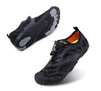 Scarpe Barefoot Scarpe Trail Running Uomo Donna Antiscivolo Scarpette da Mare Asciugatura Rapida Fitness Unisex Nuotare Nero A Taglia 40