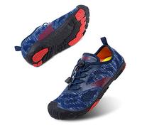 Scarpe Barefoot Scarpe Trail Running Uomo Donna Antiscivolo Scarpette da Mare Asciugatura Rapida Fitness Unisex Nuotare Blu A Taglia 45
