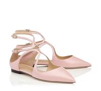 Scarpe Basse Alla Moda con Cinturini Incrociati da Donna,Ballerina Sexy a Punta con Cinturino Alla Caviglia Scarpe Eleganti Comode e Alla Moda per Matrimoni e Feste Mary Jane,Nero,38 EU