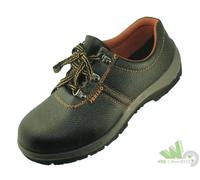 SCARPE BASSE ANTINFORTUNIO DA LAVORO SICUREZZA CUOIO NERO ANTIPERFORAZIONE N.40