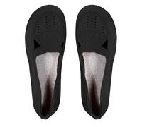 Scarpe basse da donna casual con punta arrotondata, estive, traspiranti, comode, in maglia, senza lacci, leggere, da scuola, design carino ed elegante, scarpe da lavoro, Nero , 42 EU