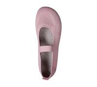 Scarpe basse da donna con punta larga, in maglia, mocassini Mary Jane, leggere, comode, traspiranti, estive, Viola, 40 EU
