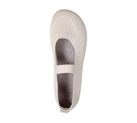 Scarpe basse da donna con punta larga, in maglia, mocassini Mary Jane, leggere, comode, traspiranti, estive, Beige, 39.5 EU