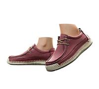 Scarpe basse da donna in finta pelle, senza lacci, impermeabili, antiscivolo, comode, per passeggiate all'aperto, leggere, con cuciture dettagliate, estive, casual, vestibilità larga, per jogging