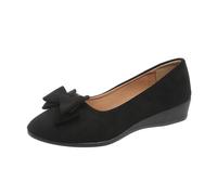 Scarpe basse da donna in pelle scamosciata, ballerine da donna, a temperino, slip, traspiranti, morbide, per il tempo libero, per attività all'aria aperta, a piedi nudi, tinta unita, da ballo, per