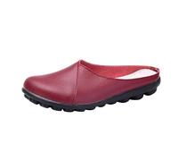 Scarpe basse da donna in pelle: scarpe da ginnastica slip-on, larghezza H, taglie forti, pantofole da donna, leggere, traspiranti, comode, antiscivolo, per lavoro, tempo libero, viaggi, vita