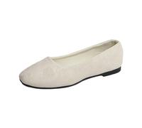 Scarpe basse da donna Loafer Slip On Spitz Scarpe antiscivolo piatte a maglia sneakers comode estive eleganti sportive basse scarpe estive da donna, beige., 41 EU
