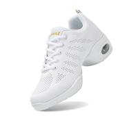 Scarpe basse da donna, ortopediche, per il tempo libero, slipon, in rete, traspiranti, per il tempo libero, per lo sport, per la balerina, scarpe da ginnastica basse, bianco, 40 EU