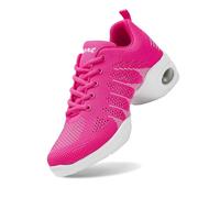 Scarpe basse da donna, ortopediche, per il tempo libero, slipon, in rete, traspiranti, per il tempo libero, per lo sport, per la balerina, scarpe da ginnastica basse, Rosa acceso., 37 EU