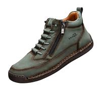 Scarpe basse da donna, scarpe da ginnastica primaverili per passeggiate all'aperto, senza lacci, in ecopelle, alla moda, a piedi nudi, leggere, comode, casual, con cerniera laterale, cuciture