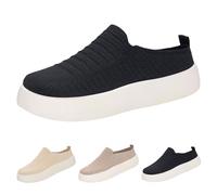 Scarpe basse da donna, senza lacci, chiuse | Scarpe basse con plateau, eleganti, comode, per il tempo libero, leggere, traspiranti, antiscivolo, da barca