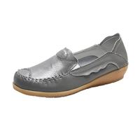 Scarpe basse da donna Soft Soled Shoes Fashionable One Head Mom Shoes Pantofole da donna eleganti, grigio., 40 EU