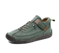Scarpe basse da donna UK scarpe da ginnastica da donna tinta unita foro romano basse basse pompe per passeggiate estive, Verde militare, 40.5 EU