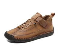 Scarpe basse da donna UK scarpe da ginnastica da donna tinta unita foro romano basse basse pompe per passeggiate estive, Marrone, 40 EU