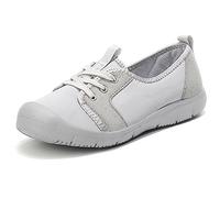 Scarpe Basse da Esterno da Donna Scarpe da Fitness Pantofole Traspiranti Scarpe da Corsa Mocassini Scarpe da Vela Elegante leggerezza e Comfort Senza Pari Regali Scarpe da Passeggio,Grigio,EU39