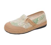 Scarpe Basse Donna Estive Loafers Scarpe da Ginnastica Vintage Leggere Morbide Mocassini Scarpe da Donna Outdoor Casual Scarpe da Camminata Scarpe Minimaliste Traspiranti