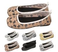 Scarpe basse eleganti da donna, motivo floreale, slip-on | Scarpe piatte, quadrate, senza lacci, leggere, traspiranti, eleganti, comode