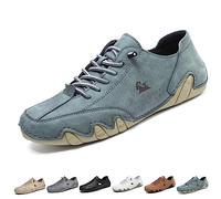 Scarpe Basse Fatte A Mano Italiane, Scarpe Slip On In Morbida Pelle Scarpe Beck for Uomo Scarpe Traspiranti Leggere Antiscivolo Impermeabili Sneakers Casual for Escursionismo E Guida ( Color : verde ,