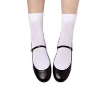 Scarpe Basse Mary Jane da Donna Classiche Comode Senza Lacci Ballerine da Passeggio con Tacco Basso Chiuse Casual con Punta Tonda Eleganti Per Ufficio Matrimoni Viaggi,Nero,37 EU