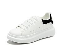 Scarpe Bianche con Suola Spessa Scarpe da Uomo e da Donna Primavera, Autunno e Inverno per Aumentare l'altezza delle Scarpe della Coppia Scarpe Sportive Casual a Centinaia