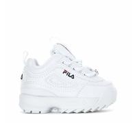 Scarpe bimbo bimba Fila Disruptor II 7FM00038 125 bianco sportivo lacci zeppa