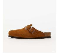 Birkenstock - Boston - Zoccoli color cuoio con interno in montone color visone-Marrone 42