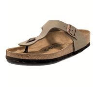 Scarpe Birkenstock Gizeh Birko-Flor Nubuck 0043753 Marrone