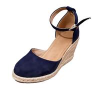 Scarpe Blu 36 Colorate per Serate Karaoke A Tema Boho Comoda | Mentre Si Balla E Ci Si Diverte Con Le Amiche Per Ore Scarpe Zeppa Espadrille Mary Jane Donna Stile Boho Oktoberfest