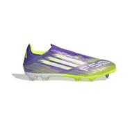 adidas F50 League Laceless Firm Ground Football Boots, Scarpe da Calcio Unisex-Adulto, Purple Rush/Cloud White/Lucid Lemon, 46 2/3 EU