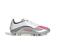 adidas F50 Messi Club Firm Multi Ground Football Boots, Scarpe da Calcio Unisex-Adulto, Cloud White/Lucid Red/Silver Metallic, 48 EU