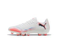 PUMA Future 8 Play Fg/AG, Scarpe da Calcio Unisex-Adulto, Bianco Nero Rosso Brillante, 39 EU